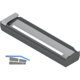 BLUM ORGA-LINE Folienschneider-Frischhaltefolie,KS/Stahl Staubgrau