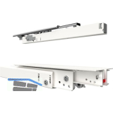 FULTERER FR 777A Kulissenauszug, L�nge 700 mm, Stahl wei� pulverbeschichtet