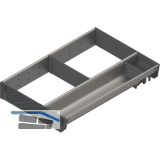 BLUM ORGA-LINE Einzel-Set KB 400/NL 450 mm Edelstahl/Kunststoff