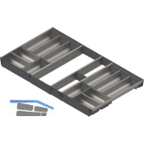 BLUM ORGA-LINE Schalen-Set KB 900/NL 500 mm Edelstahl/Kunststoff