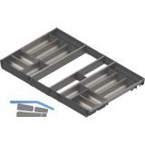 BLUM ORGA-LINE Schalen-Set KB 900/NL 550 mm Edelstahl/Kunststoff