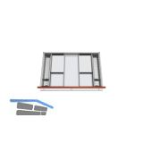 BLUM ORGA-LINE Facheinteilungs-Set KB 800 - 899/NL 550 mm Edelstahl/Kunststoff