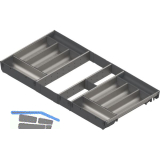 BLUM ORGA-LINE Schalen-Set KB 900/NL 450 mm Edelstahl/Kunststoff