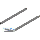 BLUM MERIVOBOX L�ngreling NL 400, Indiumgrau-matt