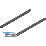 BLUM MERIVOBOX L�ngreling NL 400, Oriongrau-matt