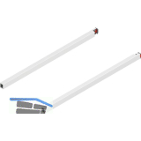 BLUM MERIVOBOX L�ngreling NL 450, Seidenwei�-matt