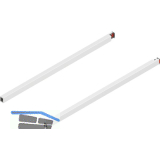 BLUM MERIVOBOX L�ngreling NL 500, Seidenwei�-matt