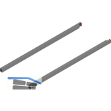 BLUM MERIVOBOX L�ngreling NL 550, Indiumgrau-matt