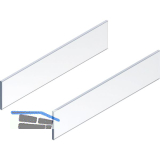 BLUM MERIVOBOX Einschubelement Seite, NL 500 mm, Glas klar