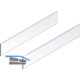 BLUM MERIVOBOX Einschubelement Seite, NL 600 mm, Glas klar