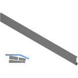 BLUM MERIVOBOX Vorderst�ck ohne Nut, L�nge 1042 mm, Aluminium Oriongrau-matt