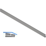 BLUM MERIVOBOX Vorderst�ck mit Nut, L�nge 1042 mm, Aluminium Indiumgrau-matt