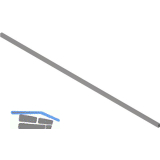 BLUM MERIVOBOX Querreling f�r Innenauszug, L�nge 1059 mm, Alu Indiumgrau-matt