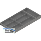 BLUM AMBIA-LINE Besteckeinsatz NL600mm,B300mm, Stahl Indiumgrau