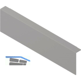 BLUM AMBIA-LINE Holzr�ckwandadapter. H�he M, B242 mm, Stahl Indiumgrau