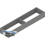 BLUM AMBIA-LINE Schubkastenrahmen schmal, NL450mm, Stahl Indiumgrau matt