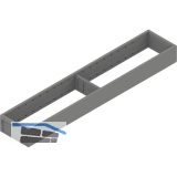 BLUM AMBIA-LINE Schubkastenrahmen schmal, NL550mm, Stahl Indiumgrau matt