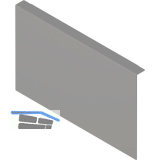 BLUM AMBIA-LINE Adapterprofil H�he C, B242 mm, Stahl Indiumgrau