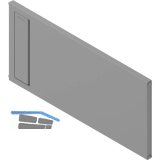 BLUM AMBIA-LINE Querteiler Frontauszugsrahmen, B218mm, KS Indiumgrau