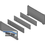 BLUM AMBIA-LINE Flaschenset, B200mm, Kunststoff Indiumgrau matt