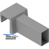 BLUM AMBIA-LINE Querrelinghalter Merivobox Kunststoff Indiumgrau matt