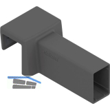 BLUM AMBIA-LINE Querrelinghalter Merivobox Kunststoff Oriongrau matt