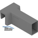 BLUM AMBIA-LINE Querrelinghalter Merivobox Einschubelement 8 mm Indiumgrau matt