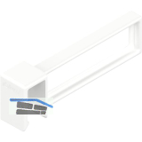 BLUM AMBIA-LINE L�ngsteiler Merivobox Kunststoff Seidenwei� matt