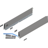 BLUM MERIVOBOX SET H�he E-Boxcover, BLUMOTION B, 40kg, NL 400, Indiumgrau