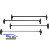 SERVETTO Hosenhalter-Stangen Papillon anthrazit