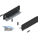 BLUM LEGRABOX pure Zarge H�he M, NL 300, Carbonschwarz-matt