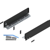 BLUM LEGRABOX pure Zarge H�he M, NL 400, Carbonschwarz-matt