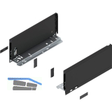 BLUM LEGRABOX pure Zarge H�he K, NL 300, Carbonschwarz-matt