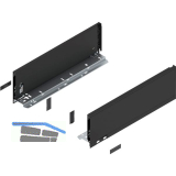 BLUM LEGRABOX pure Zarge H�he K, NL 400, Carbonschwarz-matt