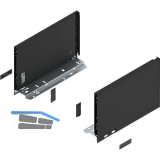 BLUM LEGRABOX pure Zarge H�he C, NL 270, Carbonschwarz-matt