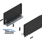 BLUM LEGRABOX pure Zarge H�he C, NL 300, Carbonschwarz-matt