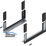 BLUM LEGRABOX free, Zarge H�he C, NL 450, Carbonschwarz-matt