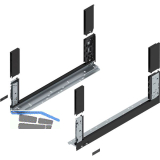 BLUM LEGRABOX free, Zarge H�he C, NL 550, Carbonschwarz-matt