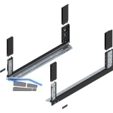 BLUM LEGRABOX free, Zarge H�he C, NL 600, Carbonschwarz-matt