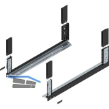 BLUM LEGRABOX free, Zarge H�he C, NL 650, Carbonschwarz-matt