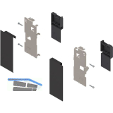 BLUM LEGRABOX Fronthalter Innenschubkasten H�he K, Carbonschwarz-matt