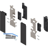 BLUM LEGRABOX Fronthalter Innenauszug mit Einschubelement H�he C, Carbonschwarz