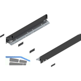 BLUM LEGRABOX pure SET H�he N, BLUMOTION S, 70kg, NL 500, Carbonschwarz