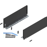 BLUM LEGRABOX pure SET H�he C, TIP-ON, 40kg, NL 300, Carbonschwarz