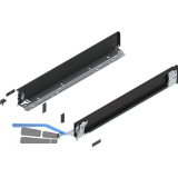 BLUM LEGRABOX special edition Innenzarge H�he M, NL 600 mm, Carbonschwarz