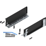 BLUM LEGRABOX special edition Innenzarge H�he K, NL 400 mm, Carbonschwarz