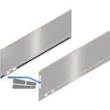 BLUM LEGRABOX special edition Dekorelement H�he K, NL 350 mm, INOX