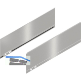 BLUM LEGRABOX special edition Dekorelement H�he K, NL 400 mm, INOX