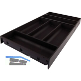 BLUM AMBIA-LINE Besteckeinsatz NL650mm,B300mm, Stahl Carbonschwarz