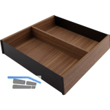 BLUM AMBIA-LINE Schubkastenrahmen ab NL270 mm, B242mm, Tennessee Nuss